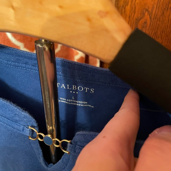 TALBOT’S Keyhole Long Sleeve Top - Picture 3 of 6